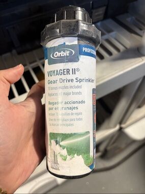 Orbit Voyager II Gear Drive Sprinkler - White & Black